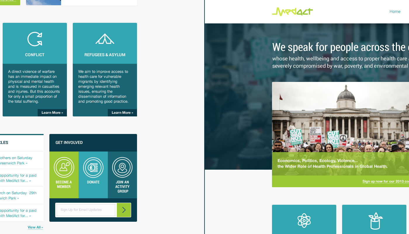 MedAct Website Design