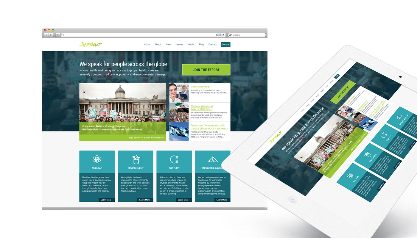 MedAct Website Design