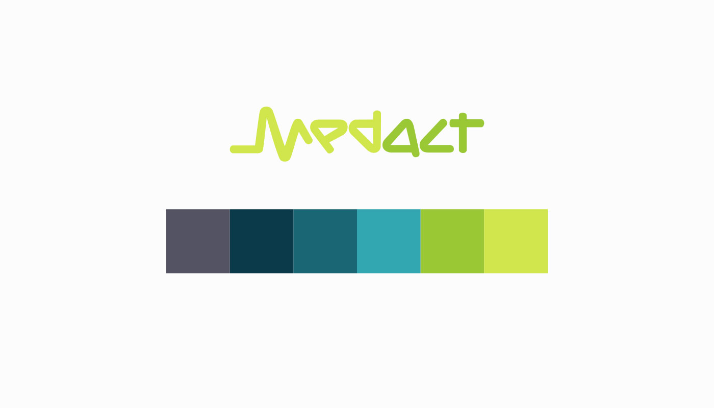 MedAct Website Design Colour Pallet