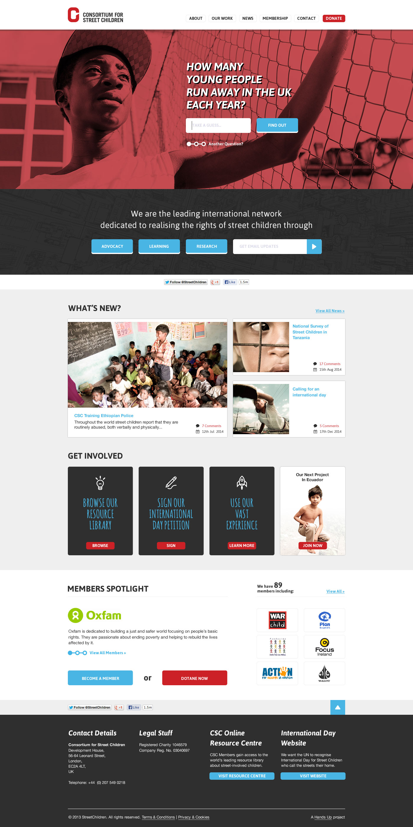 CSC Website Visual Design