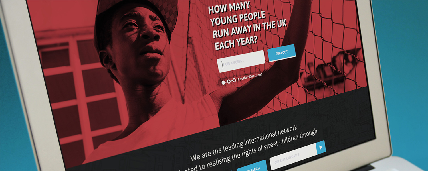 Consortium for Street Children Website Visual Design