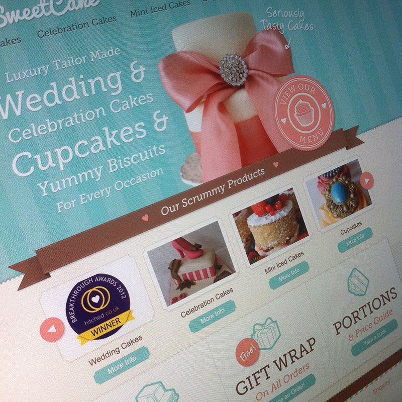 CakeSweetCake website screenshot