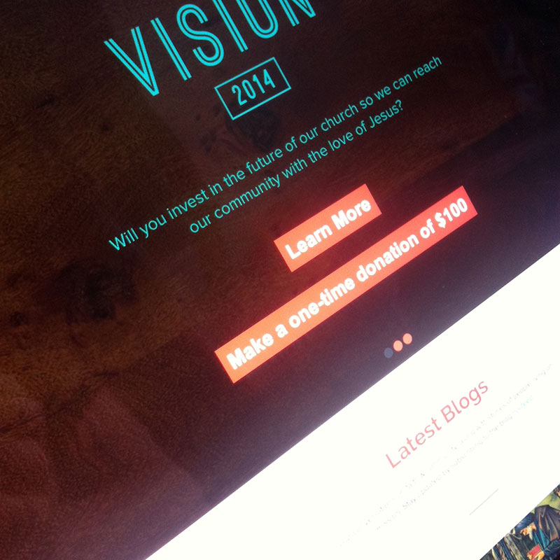 Loft City Church website screenshot