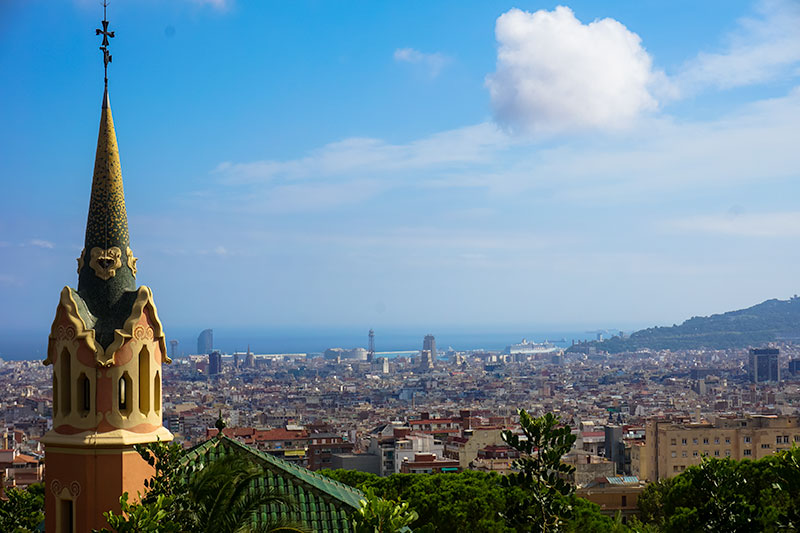 Barcelona Gaudi Park View