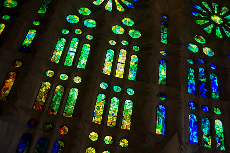 Stained Glass at Sagrada Familia
