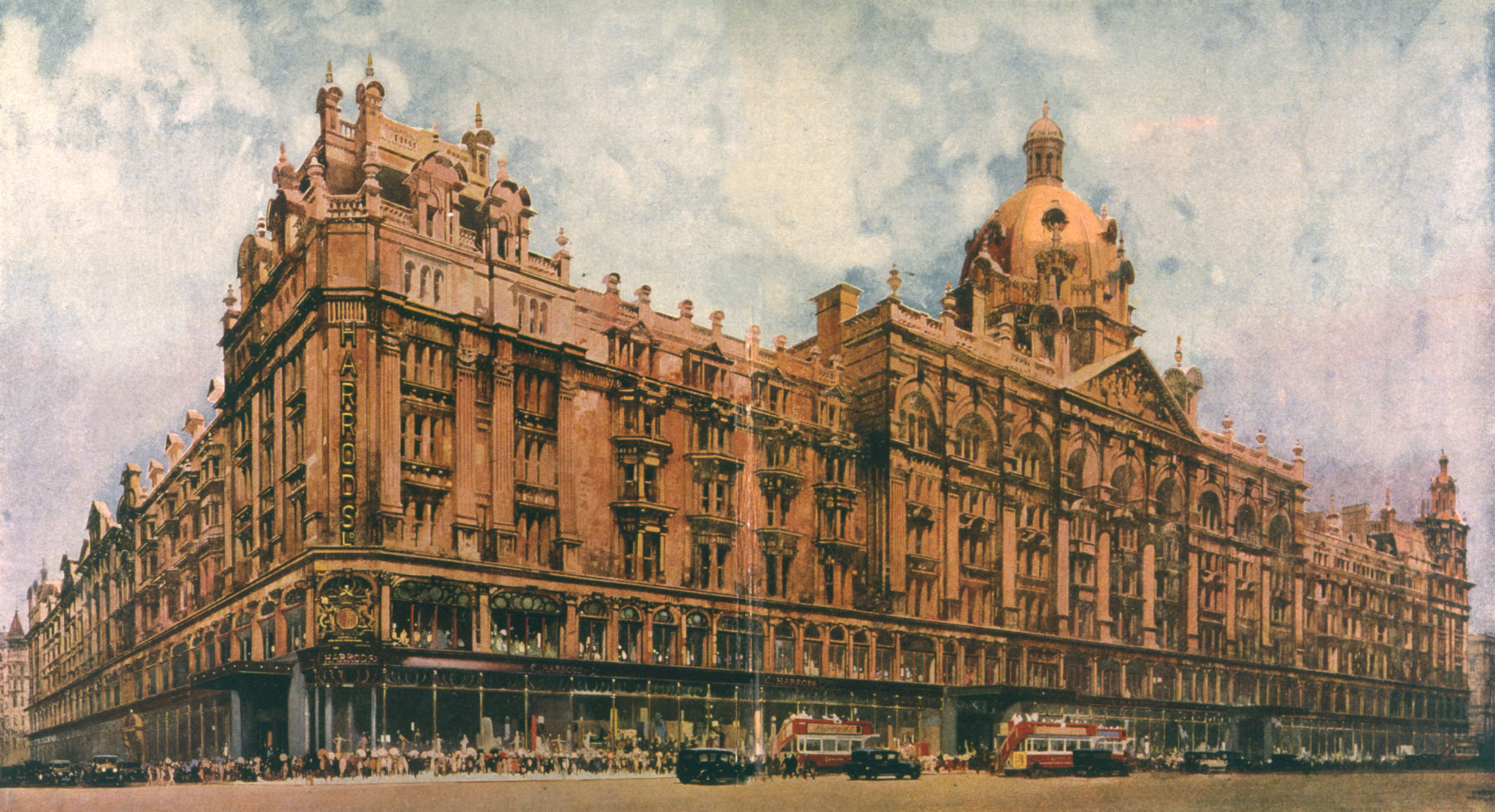 Harrods Exterior 1929. Date: 1929 Sasha Lantukh Website Design