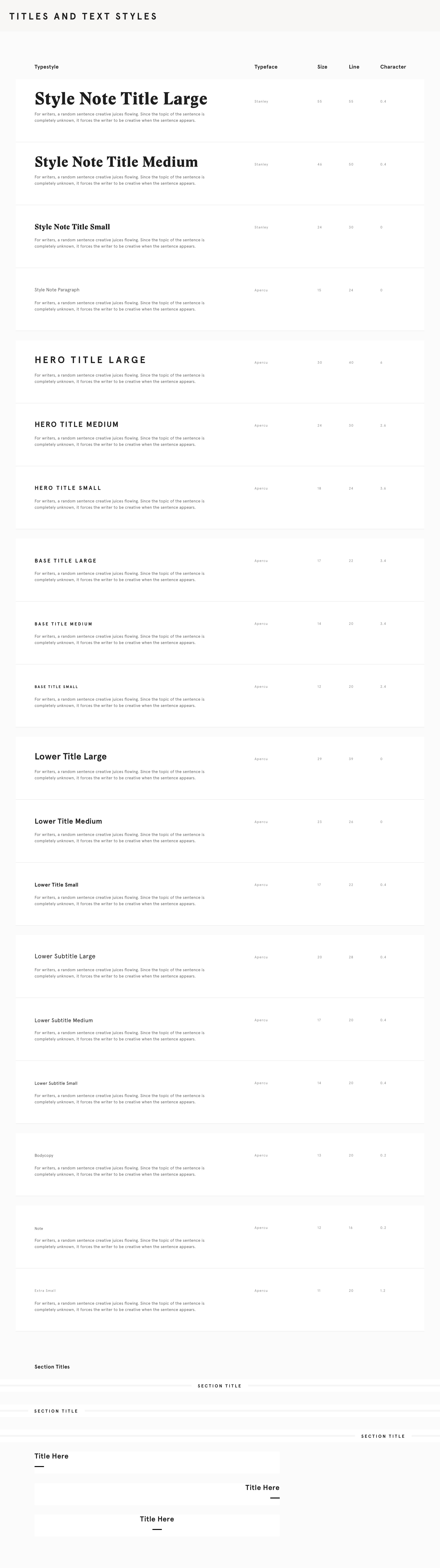 Typography Sasha Lantukh Website Design