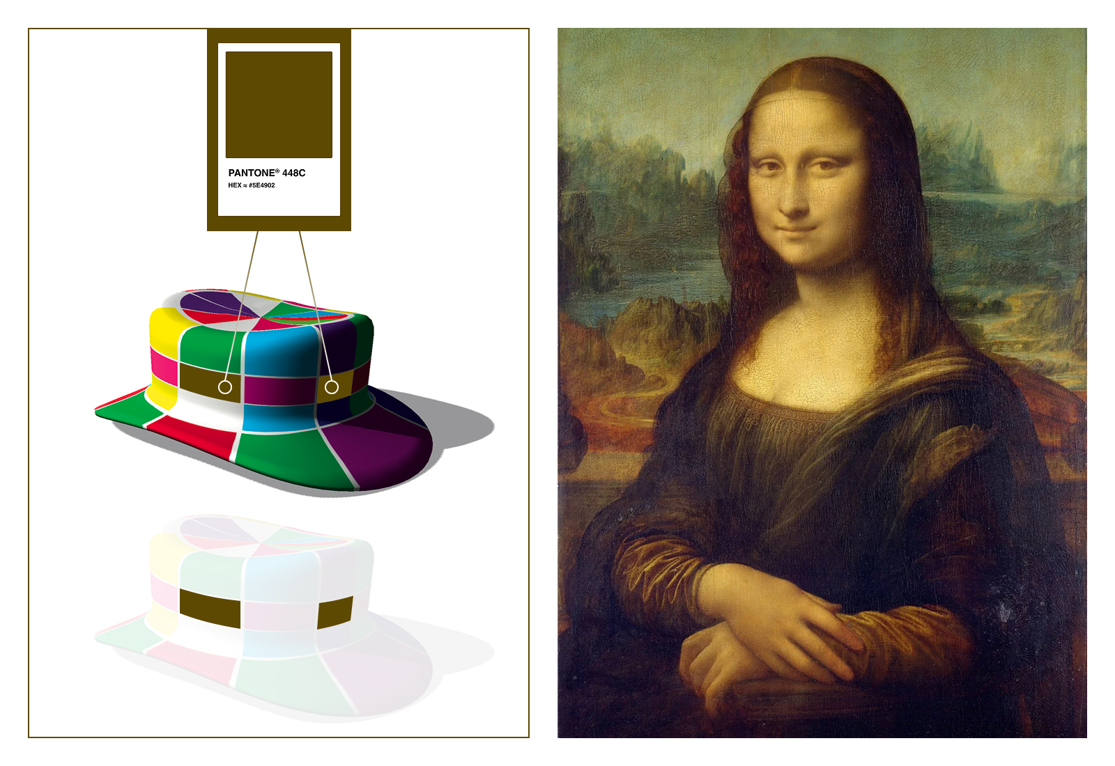 Joseph’s hat illusion (Donald D. Hoffman, The Case Against Reality) and Leonardo da Vinci, Mona Lisa